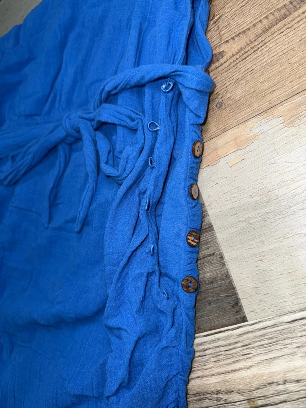 Free People One-Shoulder Blue Dress